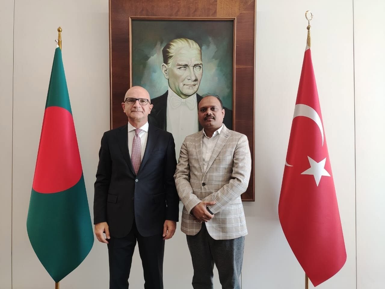 Nazrul Hosen at a Bangladesh and Türkiye diplomatic engagement