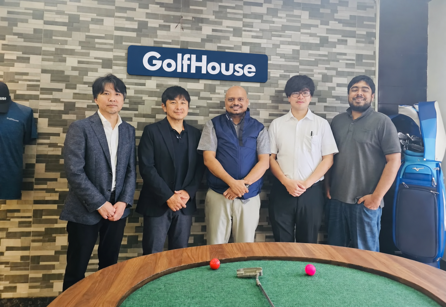 Nazrul Hosen welcoming international visitors at GolfHouse